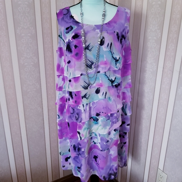 dressbarn Dresses & Skirts - 3/$25 DressBarn Ruffled Sleeveless Midi Dress 14